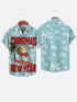 Men's Christmas Funny Graphic Short Sleeve Hawaiian Shirt